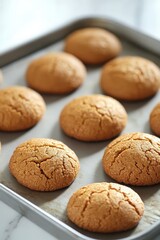 Fresh Gluten-Free Cookies on Baking Tray