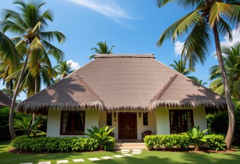 tropical resort hotel