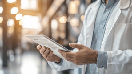 Insurance customer reviewing ai-generated policy options and quotes on a tablet ensuring the best coverage for their needs
