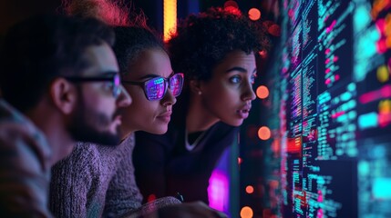 Team of supply chain professionals collaborating on ai-driven solutions to enhance forecasting accuracy and demand planning