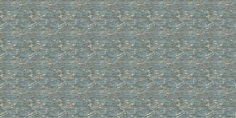 Fototapeta premium dusty blue brick texture: close-up of bricks in a dusty blue shade with light distressing, adding a cool, tranquil vibe to coastal or modern designs