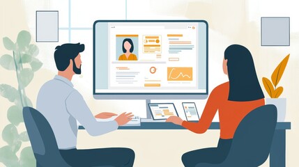 Client participating in a video consultation with an insurance advisor using ai tools to assess coverage needs and options