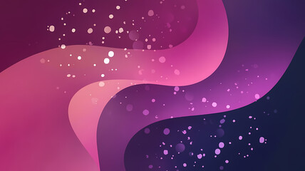 Fototapeta premium Abstract pink and purple wave pattern with sparkling bokeh effects, creating a vibrant and dynamic background design.