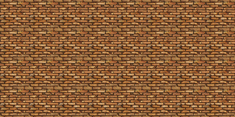 Vintage Brown Brick Texture: Textured brown bricks with hints of ochre and tan, featuring rough edges and uneven mortar, ideal for warm, rustic-inspired decor