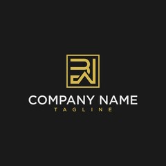 bw o wb luxury initial square logo design inspiration