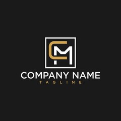 letter cm or mc luxury initial logo design inspiration