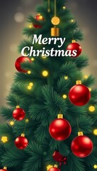 Obraz premium Decorated Christmas Tree