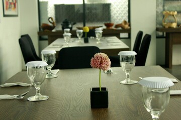 table setting for a dinner