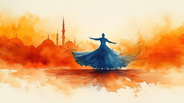 artistic Whirling dervish 