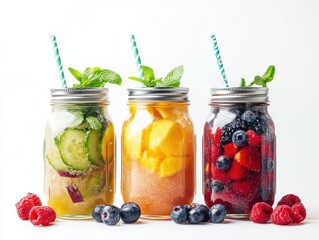 These colorful smoothies are made with fresh fruit, natural sweeteners and can be enjoyed by all ages.