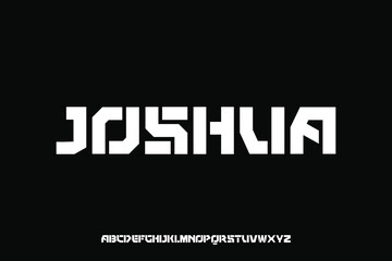 Fototapeta premium Display alphabet font vector design suitable for headline, poster, logo, magazine and many more