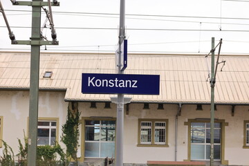 Am Bahnsteig von Konstanz am Bodensee