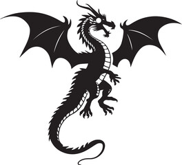 black dragon vector