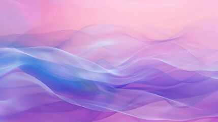 Fototapeta premium Abstract photo with a pastel purple-pink-blue gradient, featuring smooth lines and a Pantone color background.