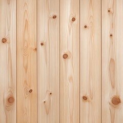 Fototapeta premium A close-up of natural wood planks showcasing a light, smooth finish with knots, perfect for interior or rustic design projects.