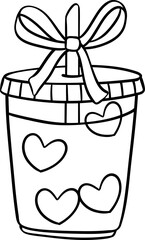 Girly things outline Coffee Coquette Drink