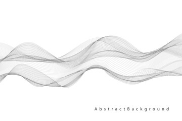 Abstract wavy line art background.
