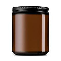 cosmetic bottle isolated on white, container glass