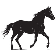Obraz premium Running Horse on a white background