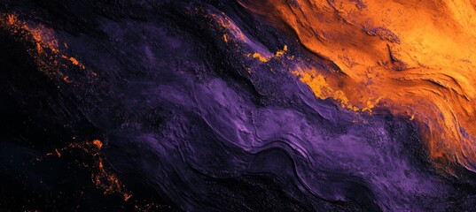 Abstract Art: Purple and Orange Textured Background