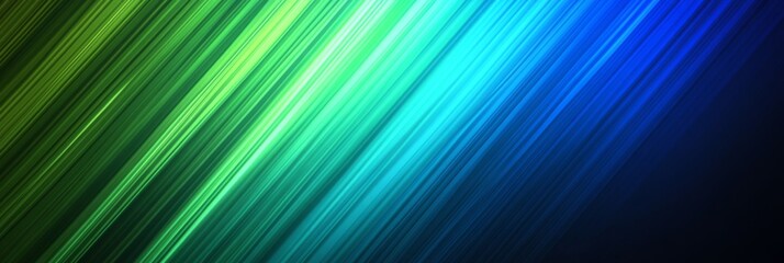 Abstract Diagonal Lines Green Blue Gradient Background