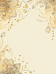 Free indian flower pattern rangoli background