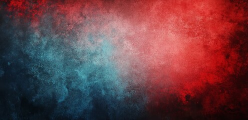 Obraz premium Abstract Red and Blue Grunge Texture Background
