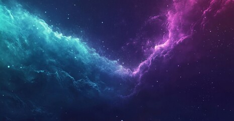 Fototapeta premium Cosmic Nebula: A Starry Night in Deep Space