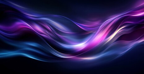Naklejka premium Abstract Glowing Waves - Digital Art