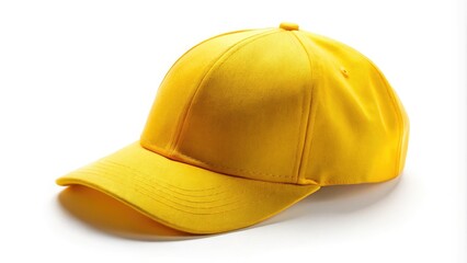 Fototapeta premium Isolated Yellow Cap Silhouette on Transparent Background for Creative Design and Advertising Use - Ideal for Fashion, Sports, and Accessories Visuals