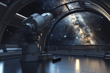 Exploring the cosmos from a modern observatory at night