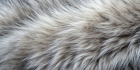 Soft grey and white cat fur texture background with subtle whisker patterns and a few stray hairs, wildlife inspired, fur texture, abstract pet