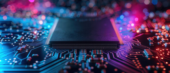 High Resolution Macro Shot of Circuit Board