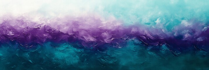 Abstract Purple and Teal Gradient Painting