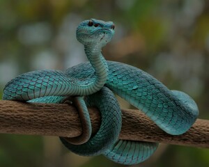 Blue Insularis Pit Viper	