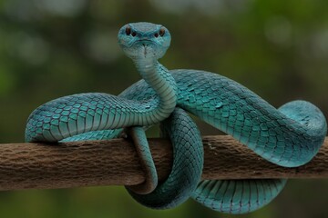 Blue Insularis Pit Viper	