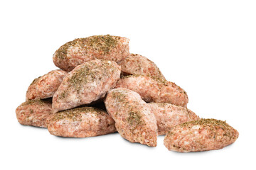 semi-finished meat products, frozen minced meat cutlets, schnitzel, steak