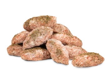 semi-finished meat products, frozen minced meat cutlets, schnitzel, steak