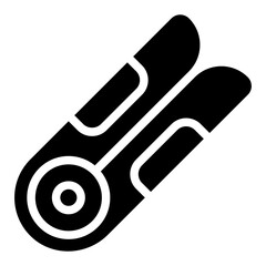 Hair Clip Solid Icon