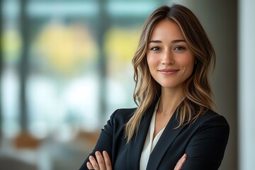 Confident Businesswoman Portrait  Professional Leadership in Finance