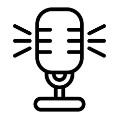 Microphone Line Icon