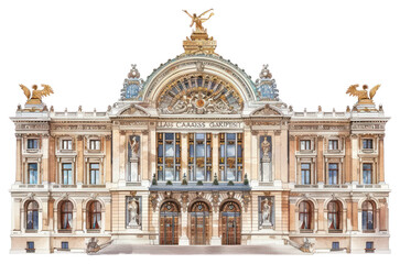 Fototapeta premium PNG Architecture illustration building european.