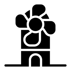 Netherlands Solid Icon