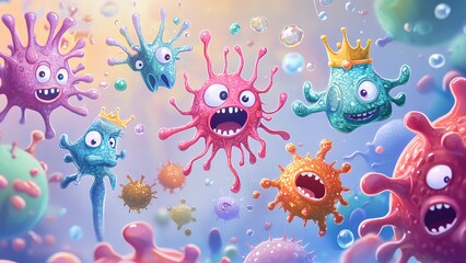 bacteria under microscope