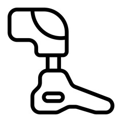 Prosthetic Line Icon
