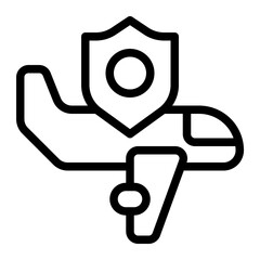 Protection Line Icon