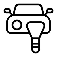 Putty Knife Line Icon