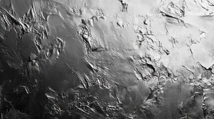 Obraz premium Abstract black and white textured background with uneven surface and gradient.