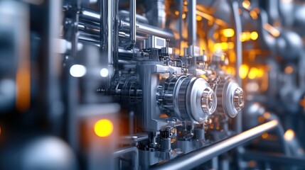 Industrial Machine Close-Up