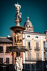 Obraz premium Fountain in Malaga, Spain